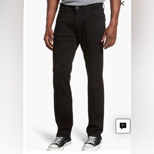 PAIGE Men’s Federal Straight Jeans in Black Shadow size 40/30 inseam